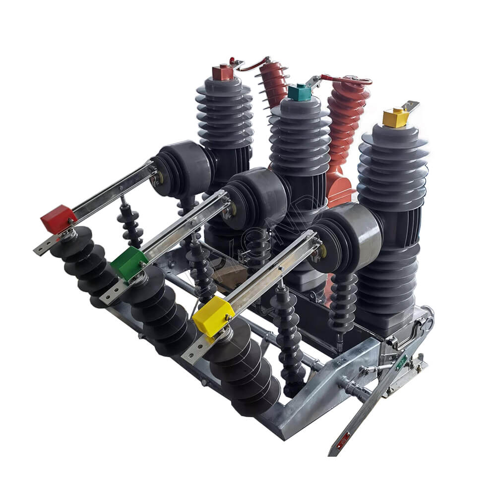 24KV Açıq Yüksək gərginlikli Ağıllı Üç Fazalı Qütb Quraşdırılmış vakuum dövrə açarı Auto Recloser