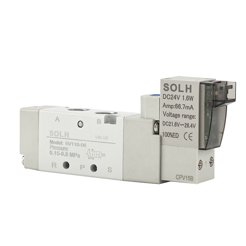 5V Seriya Solenoid Valf | 5/2 və 5/3 yol