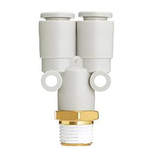 KQ2U / KQ2UD Series Y-Tipli Çox Portlu Push-in Fitinqlər